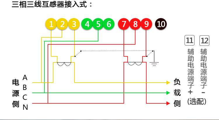 许继DSSD566三相三线电子式多功能电能表