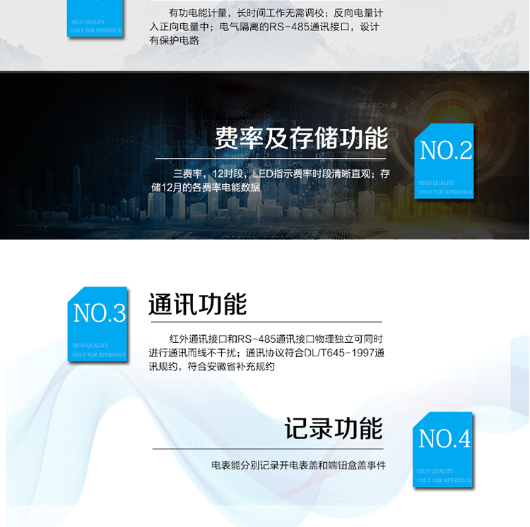 主要技术参数
型号            DDSF110
名称            单相电子式多费率电能表
准确度等级         1级      2级
额定电压（V）     220
基本电流（A）   1.5(6)A  2.5(10)A  5(20)A  5(30)A  10(40)A  15(60)A  20(80)A 
启动电流         0.4%Ib
日计时误差（s/d）:  ≤0.5
外形尺寸（mm）  170×109×62
额定频率（Hz）    50