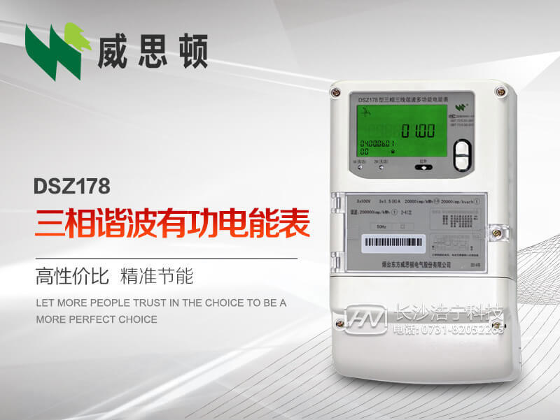 烟台威思顿DSZ178三相谐波有功电能表